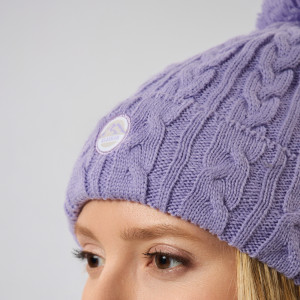 Шапка женская Alaskan с помпоном вязаная