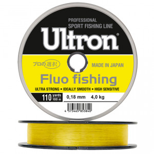 ULTRON Fluo Fishing, 100 м, флуоресцентная (0,12 м..