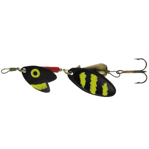 Блесна вращ. Mepps TANDEM TROUT, 0, Black/Yellow (блистер)