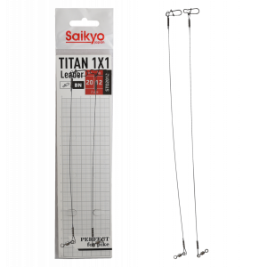 Поводок Saikyo Titan 1x1 STO2012, 12кг/20см, 2шт Поводок Saikyo Titan 1x1 STO2012, 12кг/20см, 2шт