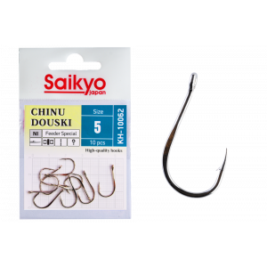 Крючки Saikyo KH-10062 NI CHINU DOUSKI №5 (10 шт.) Крючки Saikyo KH-10062 NI CHINU DOUSKI №5 (10 шт.)